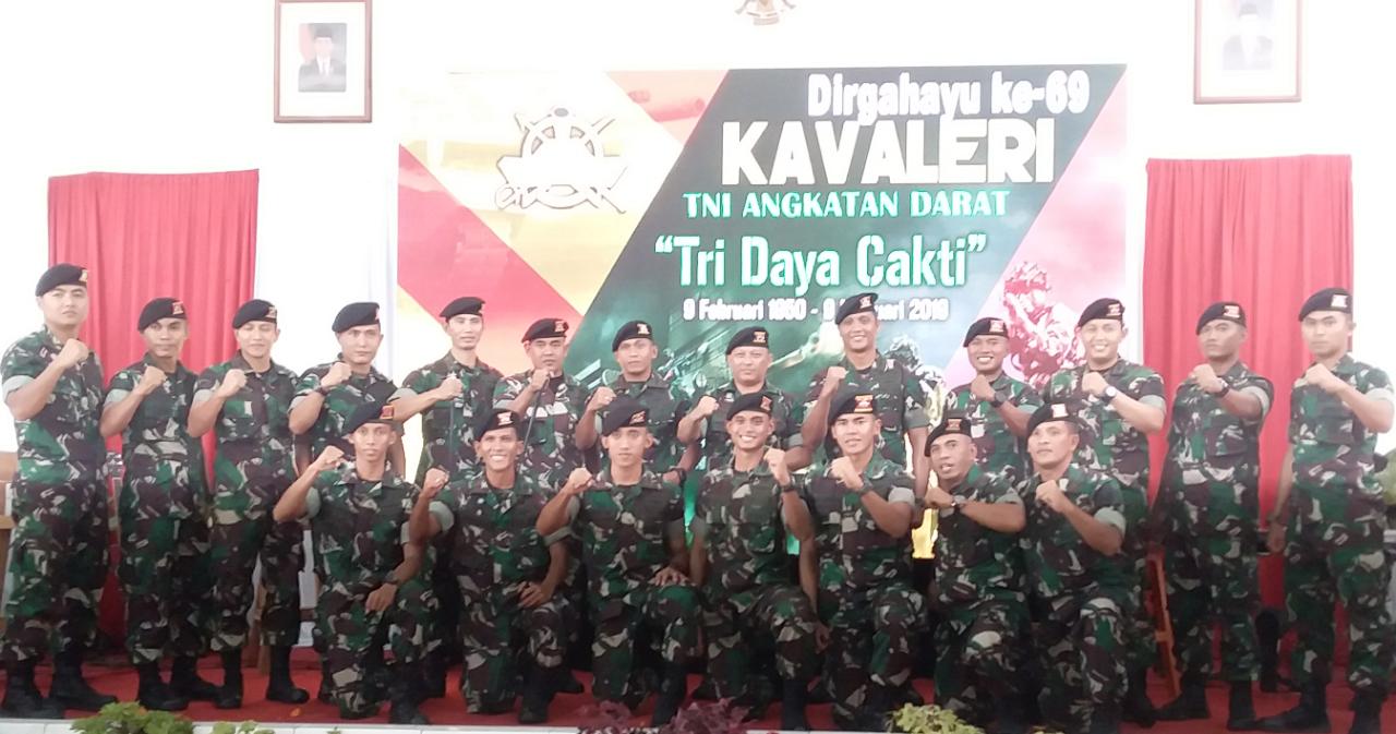 Yonkav 5/DPC Karang Endah Gelar Peringatan 69 Tahun Kavaleri  TNI AD,