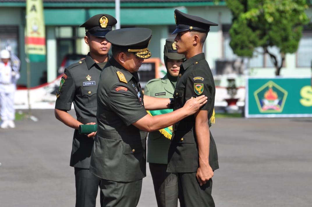 208 Bintara TNI AD Dilantik Di Rindam II/SWJ