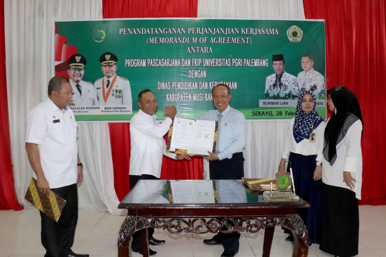 Pemkab Muba MOA Dengan Universitas PGRI Palembang