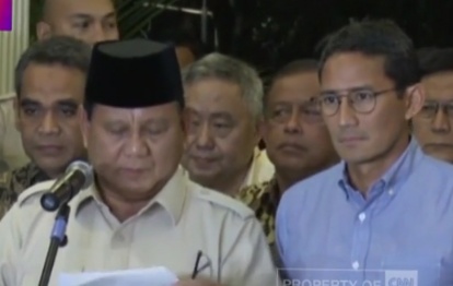 Berjiwa Besar Prabowo-Sandi Terima Hasil Putusan MK