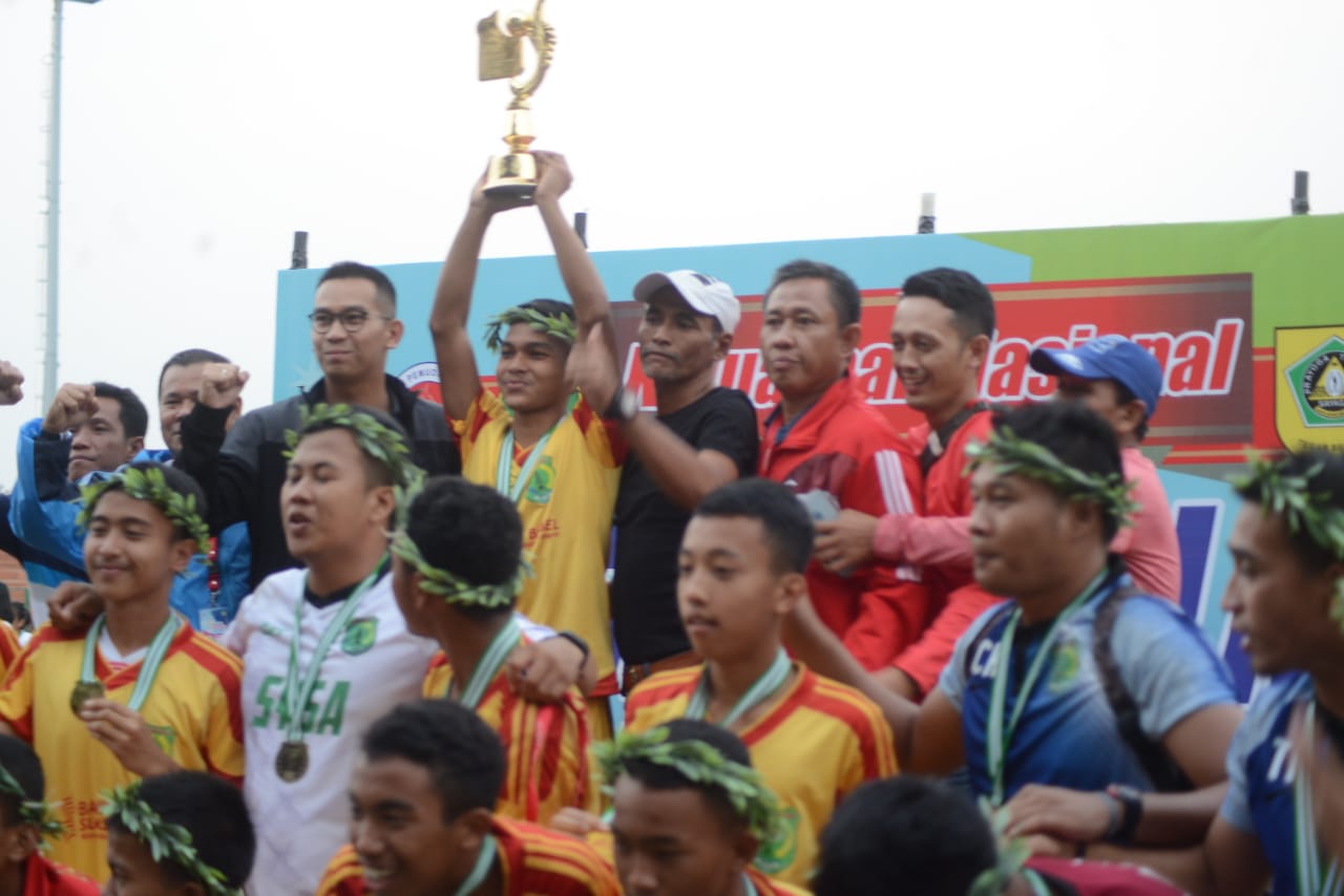 Tim PPLPD Muba Juara Kejurnas Sepak Bola se-Indonesia
