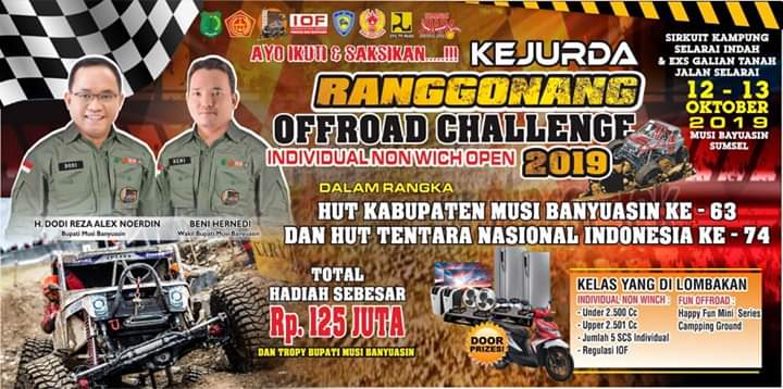 Pangdam II Sriwijaya Akan Buka Kejurda Off-road Challenge di Muba