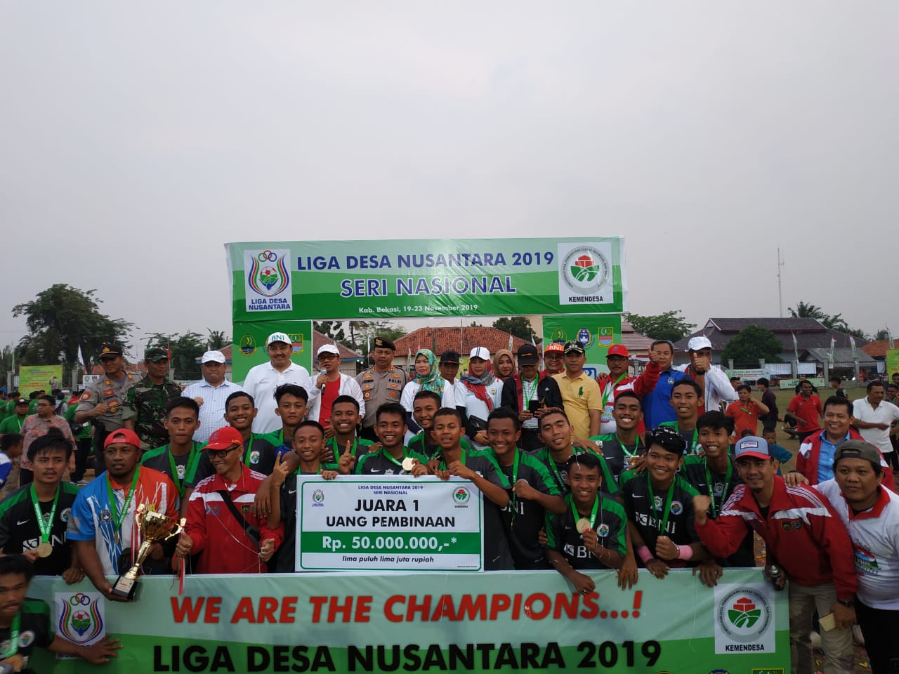 Sumsel Juarai Liga Desa Nusantara Seri Nasional 2019