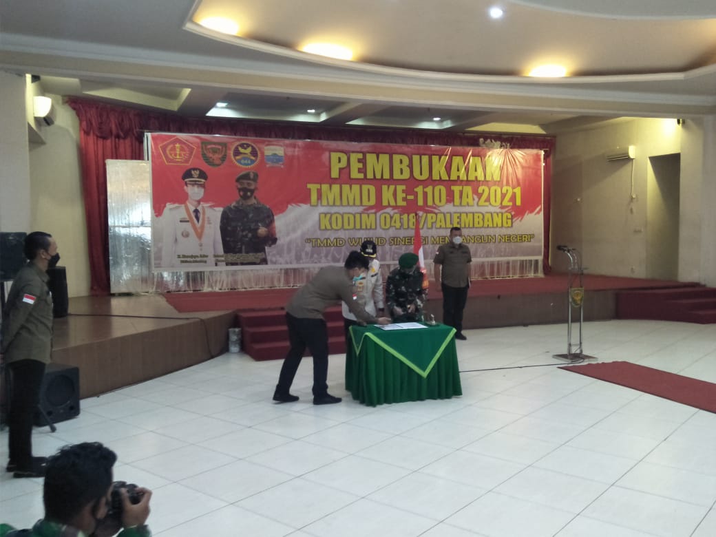 Walikota Resmi Membuka TMMD di Palembang
