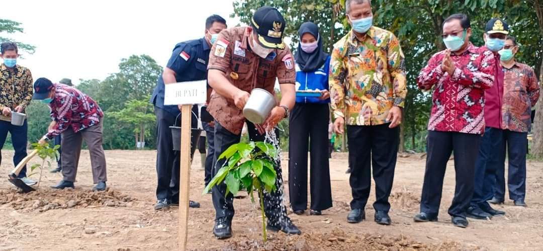 Askolani Bersama Kapolda Sumsel Launching Kampung Tangguh Covid -19