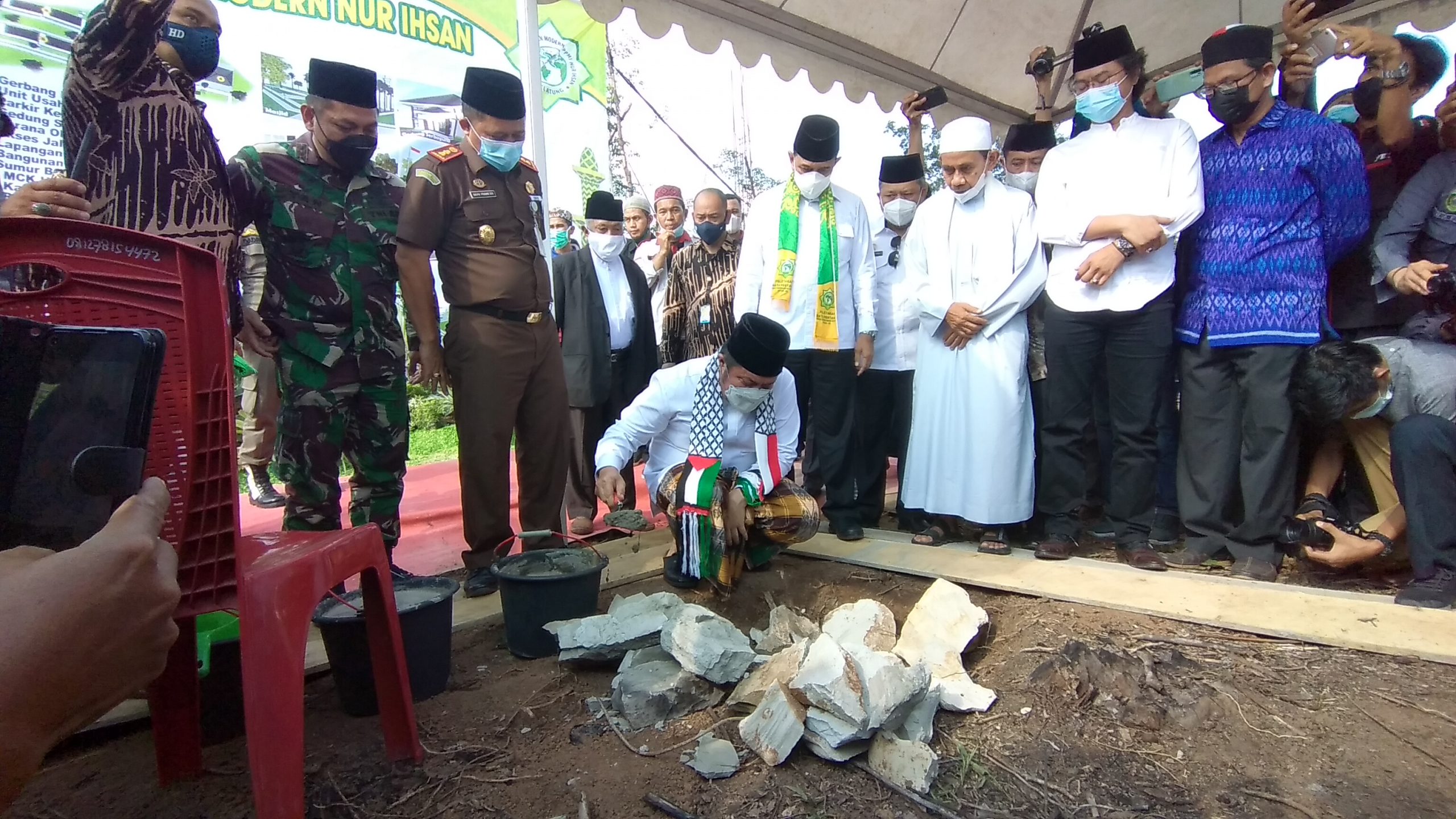 Gubernur Sumsel Letakkan Batu Pertama Pembangunan PPM Nur Ihsan Belatung