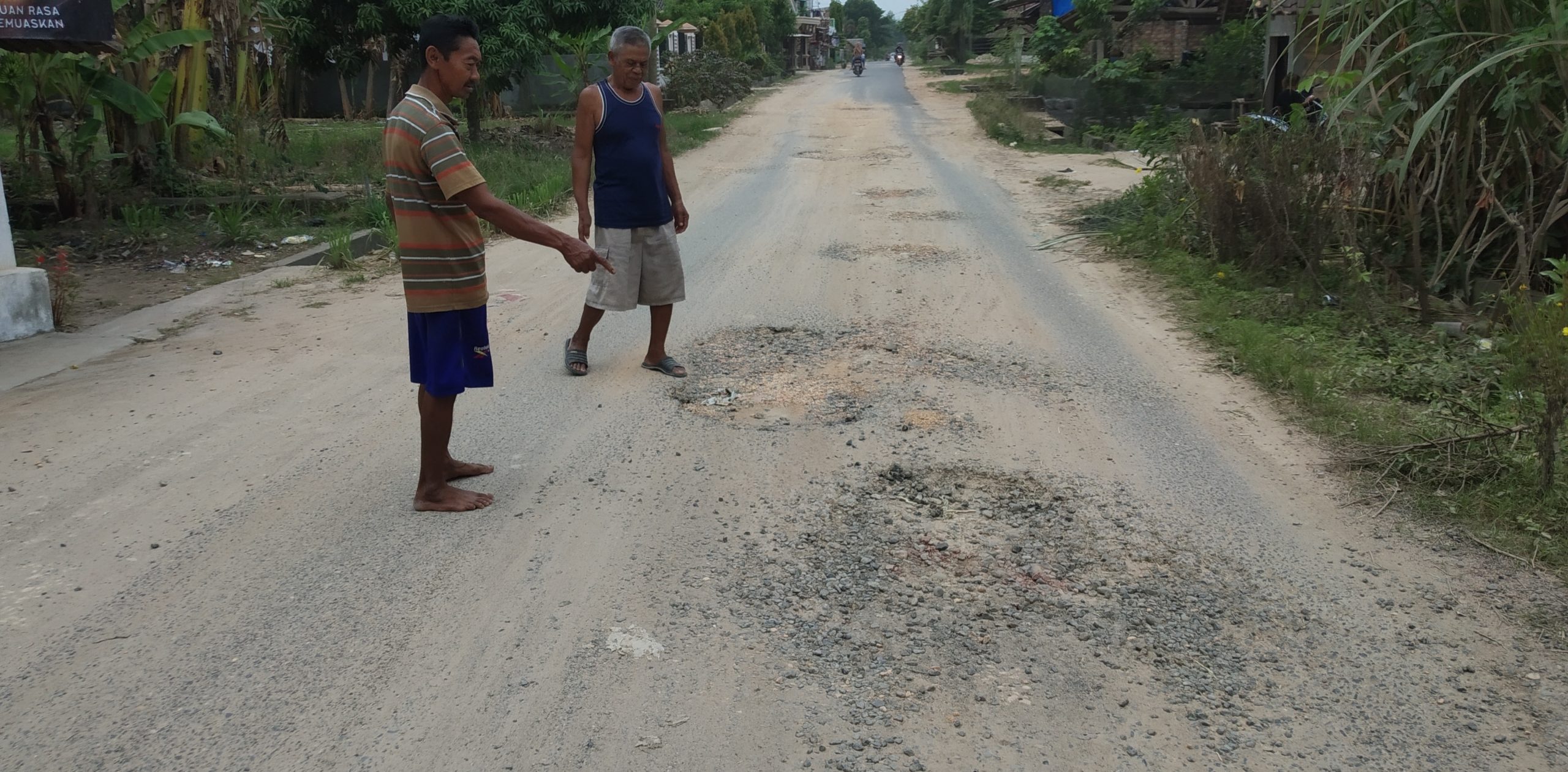 Tidak Pernah Ada Perbaikan, Jalan Kabupaten di Desa Banumas Ini Rusak Parah