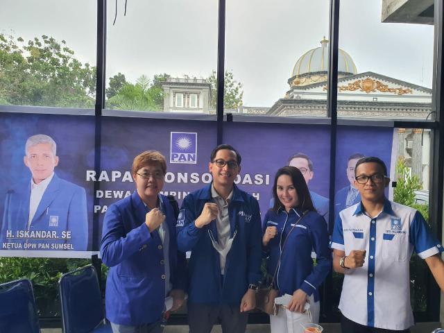Siti Aprilia Susanti Dipercaya Jabat Wakil Ketua DPD PAN Palembang