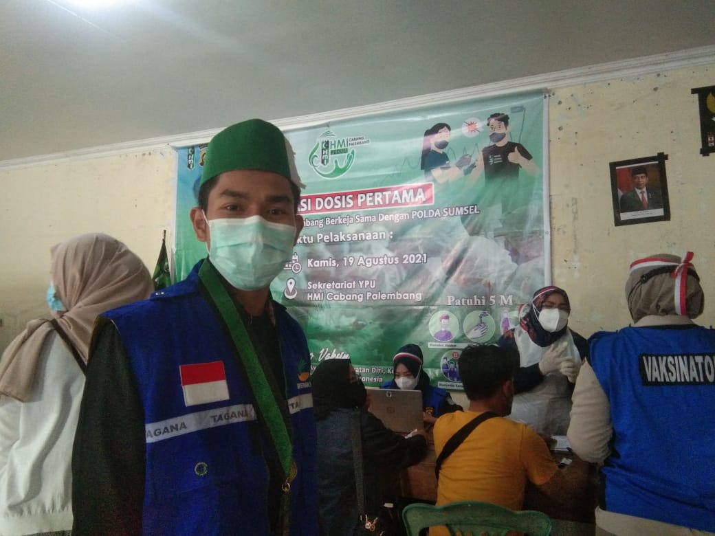 Cabang Palembang bersama Biddokes Polda Sumsel menggelar vaksinasi Covid-19 secara gratis
