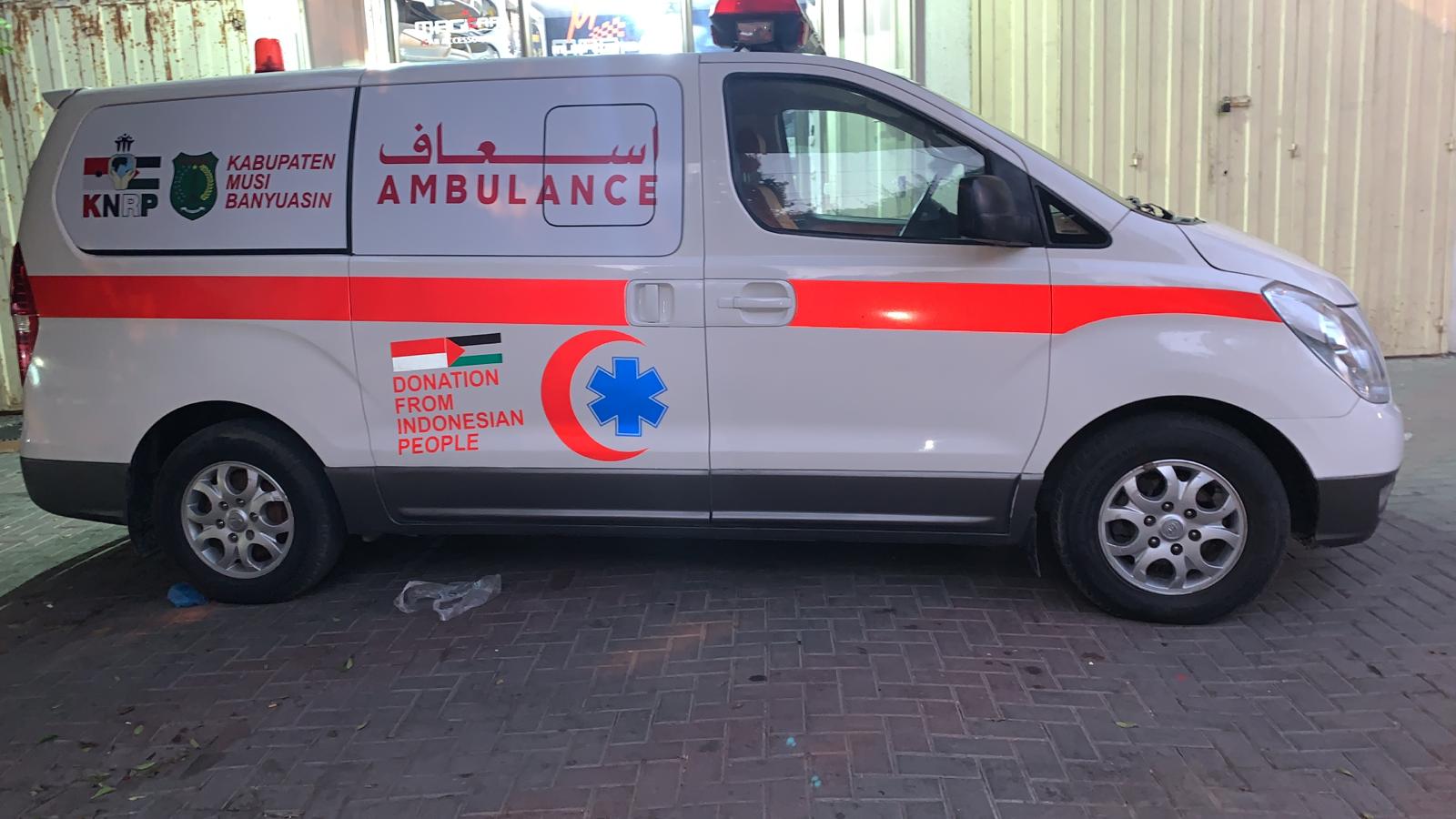 KNRP : Terima kasih Muba, Ambulance Untuk Palestina Sangat Bermanfaat