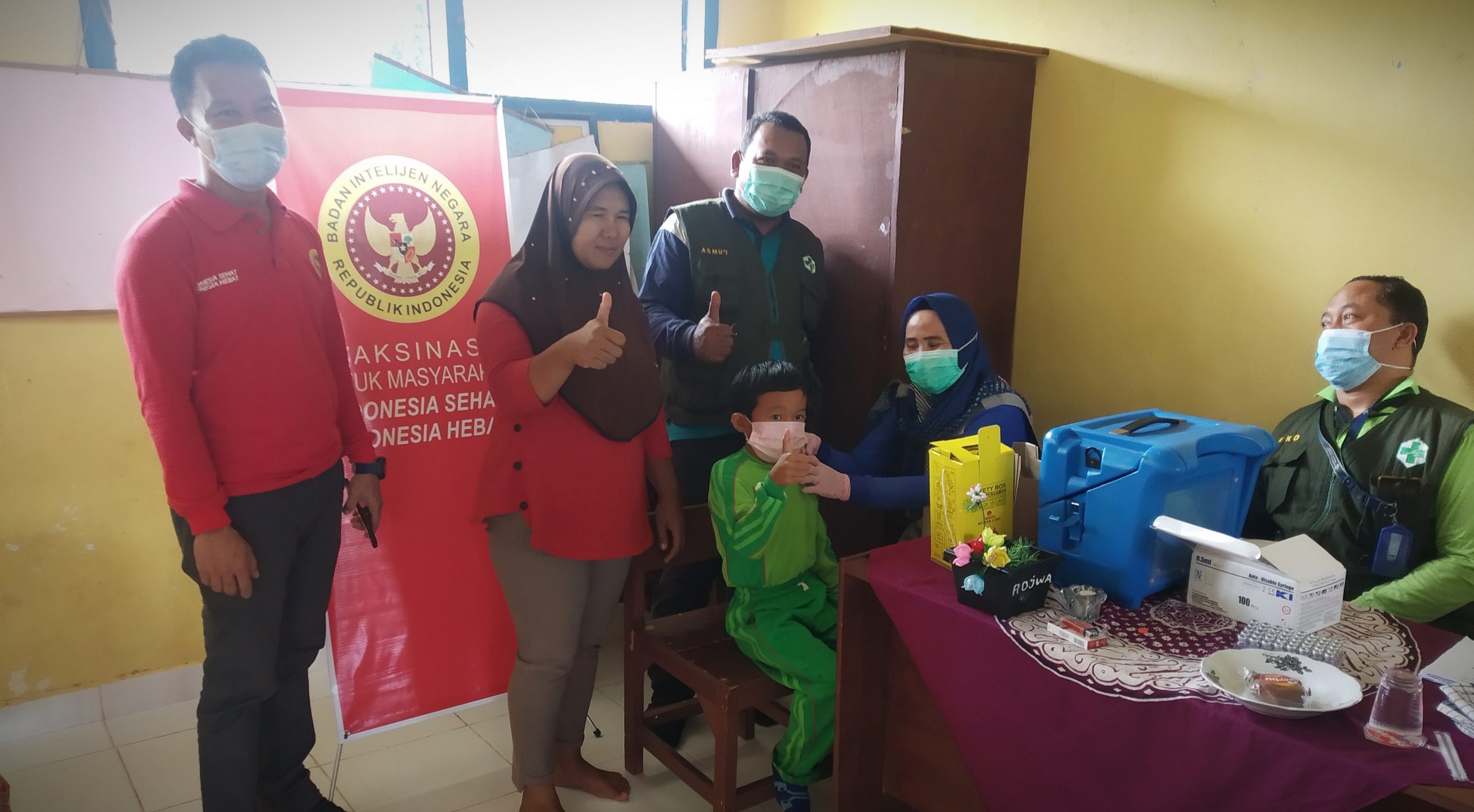 BINDA Sumsel Bersama Puskesmas Jayapura Gelar Percepatan Vaksinasi Anak Usia 6-11 Tahun