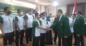 Pelantikan dan pengukuhan pengurus DPD Sumsel TP Sriwijaya, Selasa (11/1/2022)