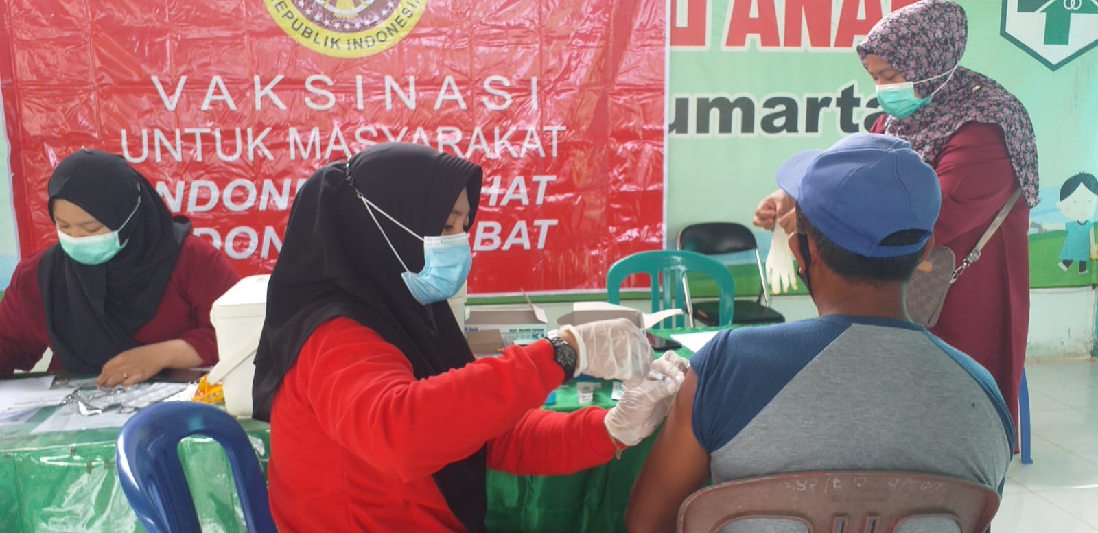 Prioritaskan Lansia, BINDA Sumsel Gelar Vaksinasi Di Kecamatan Lubuk Raja