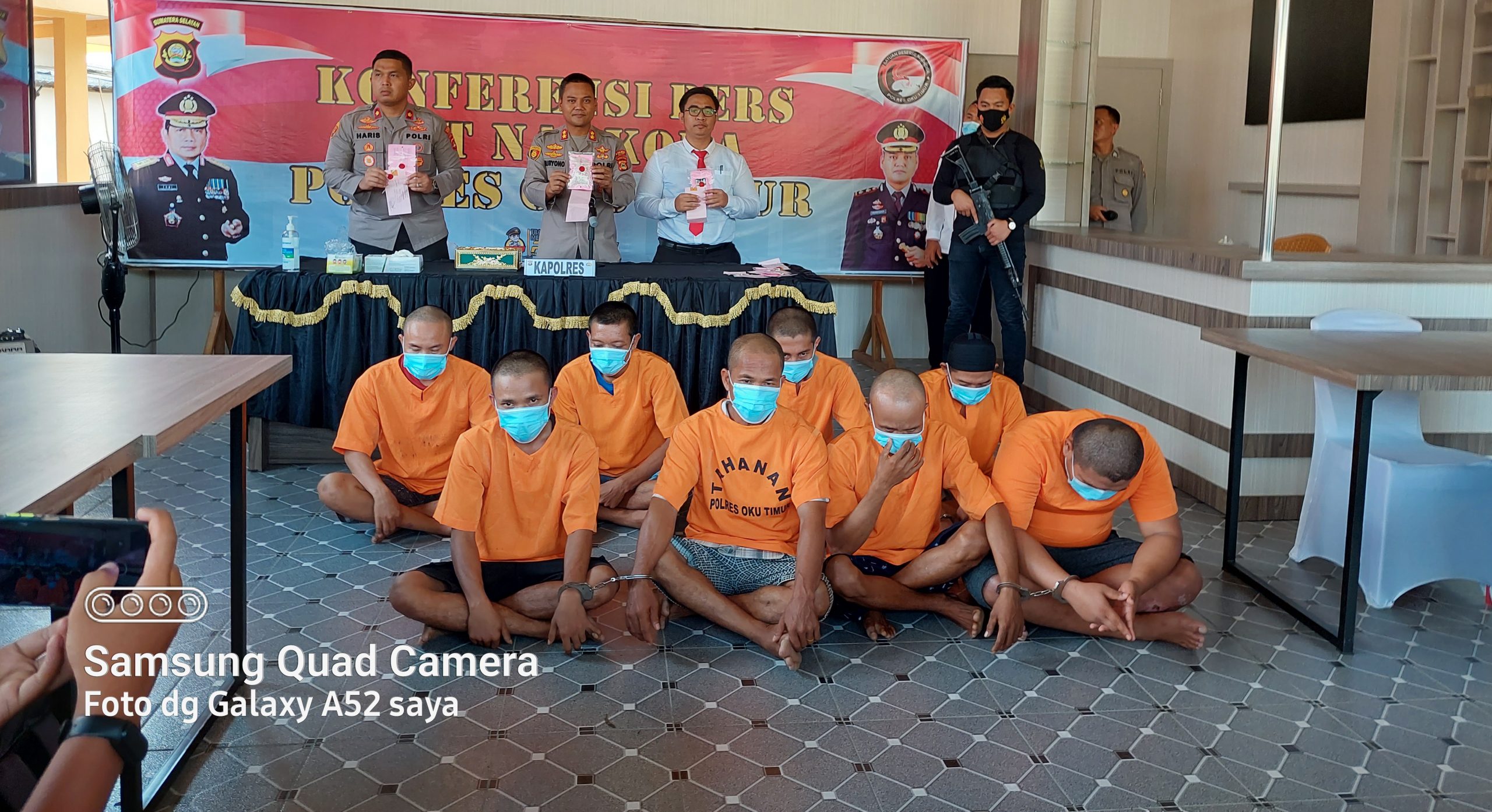 122 Gram Lebih Narkotika Jenis Sabu Diamankan Polres OKU Timur Selama Bulan Juli