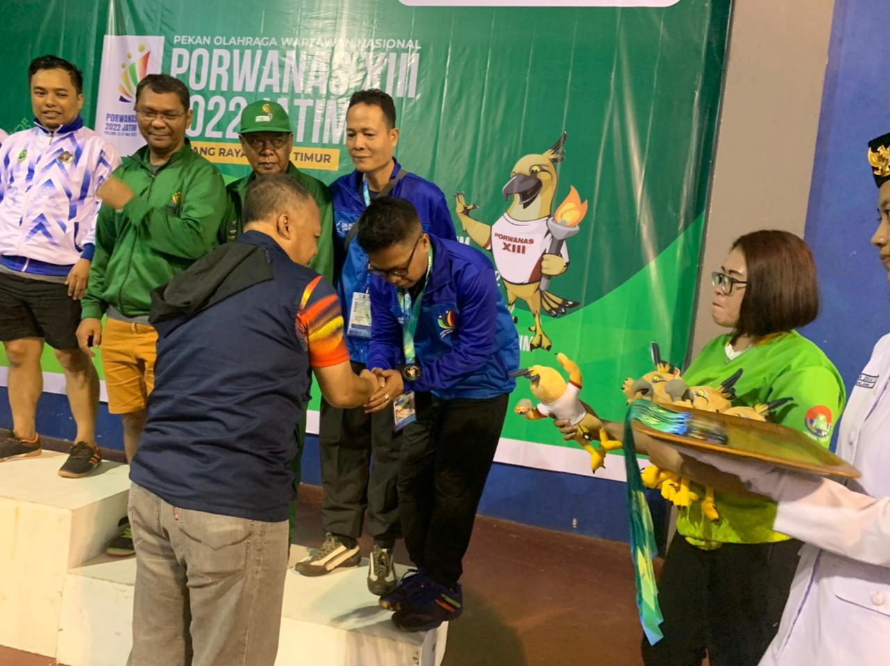 Porwanas Malang, Tenis Meja PWI Sumsel Raih Medali Perunggu