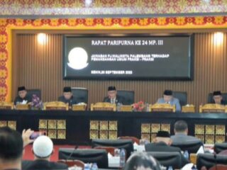DPRD Kota Palembang Gelar Rapat Paripurna ke 24