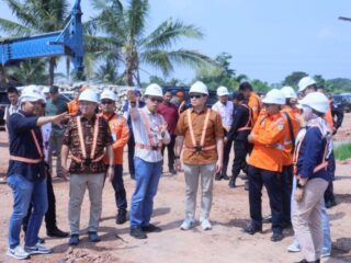 Pj Gubernur Sumsel Tinjau Pembangunan PSN Kereta Api Logistik Lahat-Kertapati